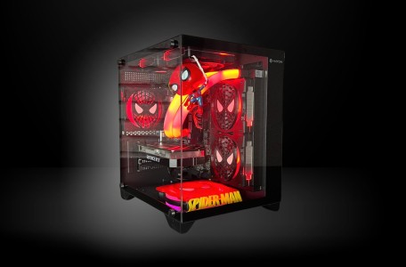 PC Gamer personalizado com tema Spider-Man e design exclusivo.